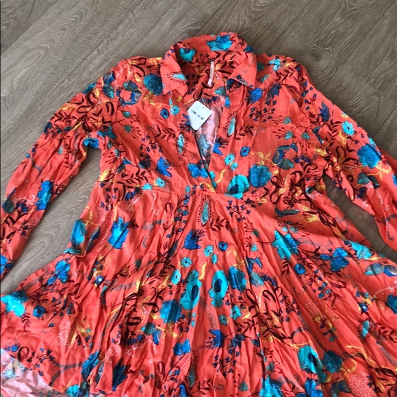 Free People Coral Floral Tunic - Picture 2 of 5